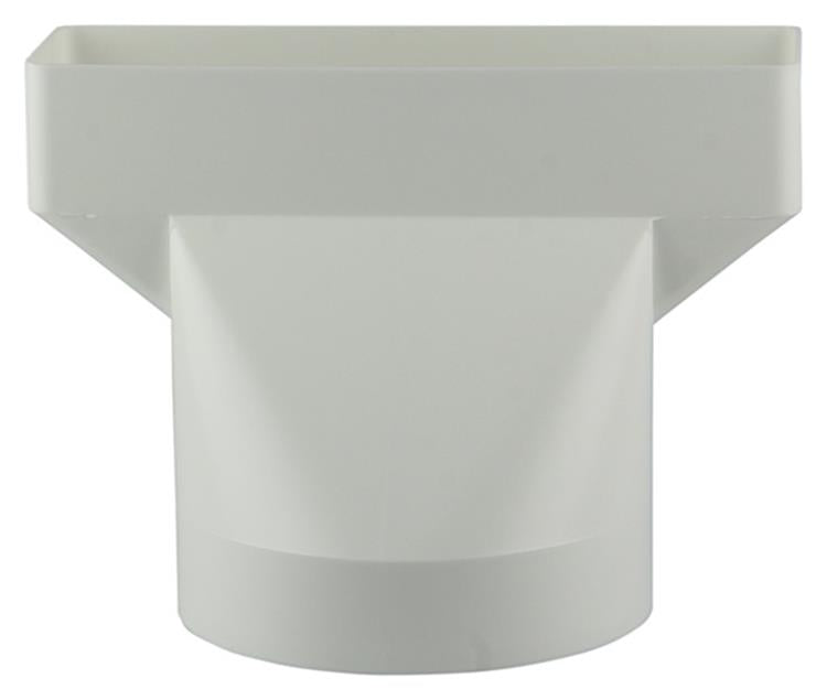 Renson 1006411 – PVC-Verbindungsstück rund rechts. 7021 weiß ø 125mm | 2 Stk