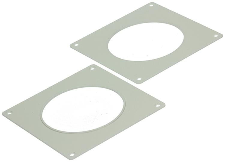 Renson 1006426 – Set mit 2 PVC-Abdeckplatten 7031 weiß ø 100 | 5 Stück