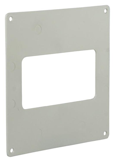 Renson 1006429 – Set mit 2 PVC-Abdeckplatten 7032 weiß 110 x 55 mm | 5 Stück