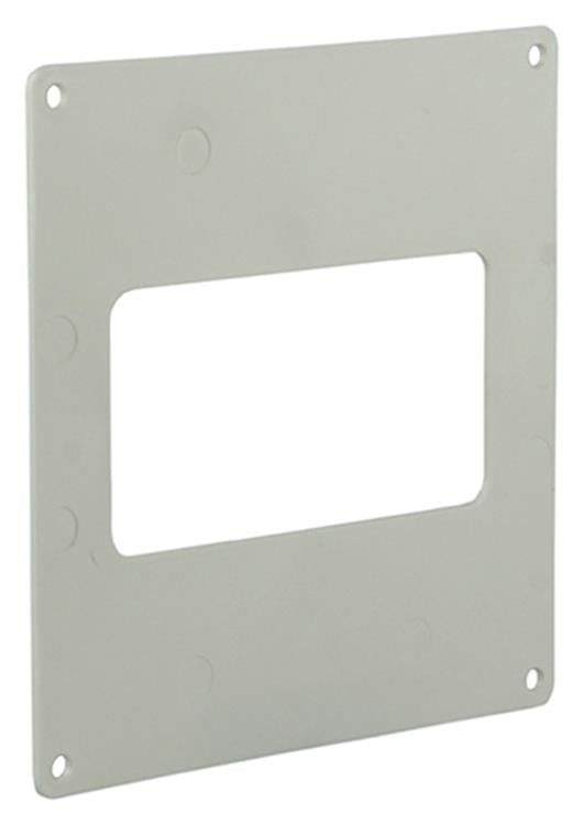 Renson 1006429 – Set mit 2 PVC-Abdeckplatten 7032 weiß 110 x 55 mm | 5 Stück