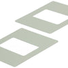 Renson 1006429 – Set mit 2 PVC-Abdeckplatten 7032 weiß 110 x 55 mm | 5 Stück