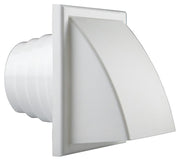 Renson 1006383 – Dunstabzugshaubengitter, 1 Klappe, 741 Durchmesser, PVC, Ral 9010, ø100–130 | 2 Stk - afbeelding 1