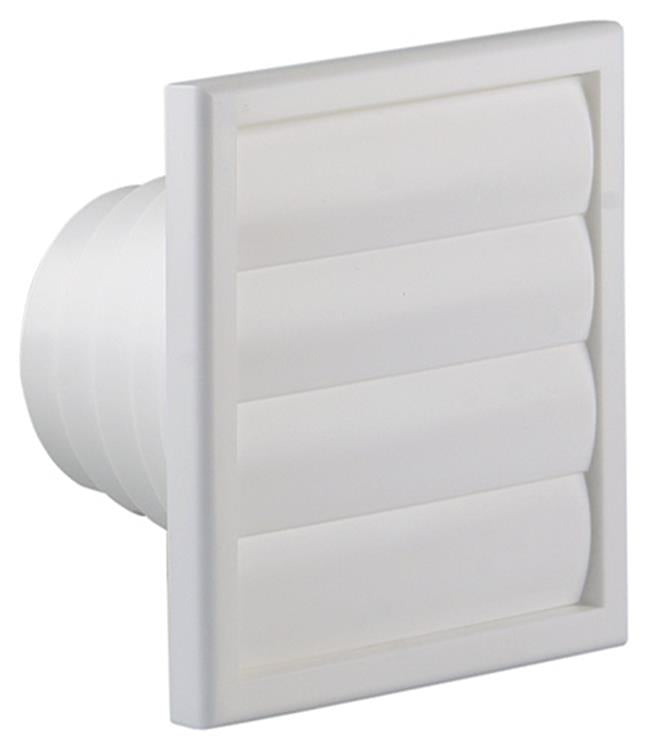 Renson 1006385 – Dunstabzugshaubengitter, 4 Klappen, 742 Durchmesser, PVC, Ral 9010, ø100–130 | 2 Stk