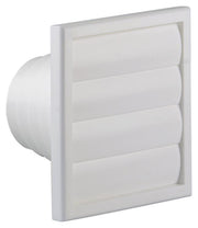 Renson 1006385 – Dunstabzugshaubengitter, 4 Klappen, 742 Durchmesser, PVC, Ral 9010, ø100–130 | 2 Stk - afbeelding 1