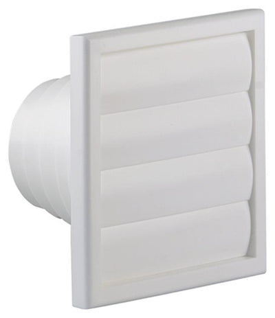 Renson 1006385 – Dunstabzugshaubengitter, 4 Klappen, 742 Durchmesser, PVC, Ral 9010, ø100–130 | 2 Stk