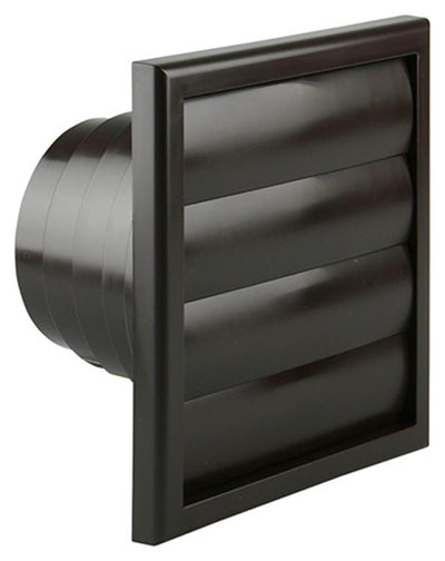 Renson 1006386 – Dunstabzugshaubengitter, 4 Klappen, 742 Durchmesser, PVC, Ral 8019, ø100–130 | 2 Stk