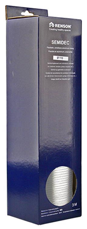 Renson 1006199 – flexibler Aluminium-Durchmesser 110 3000 mm | 2 Stk