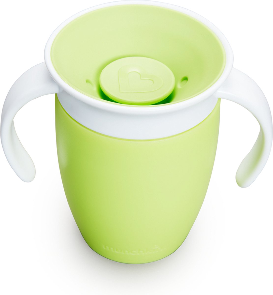 Munchkin Miracle Anti-Leck 360° Trinkbecher – Trainerbecher – Übungsbecher für Baby und Kind – 207 ml – grün