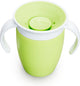 Munchkin Miracle Anti-Leck 360° Trinkbecher – Trainerbecher – Übungsbecher für Baby und Kind – 207 ml – grün