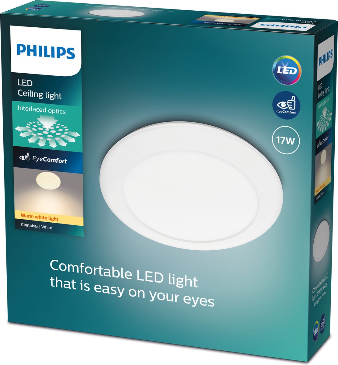 Philips LED Philips Cinnabar Deckenleuchte – warmweißes Licht – 32 cm