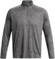 Under Armour UA Tech Textured 1 2 Zip-Grey Herren-Sportshirt – Castlerock – Schwarz