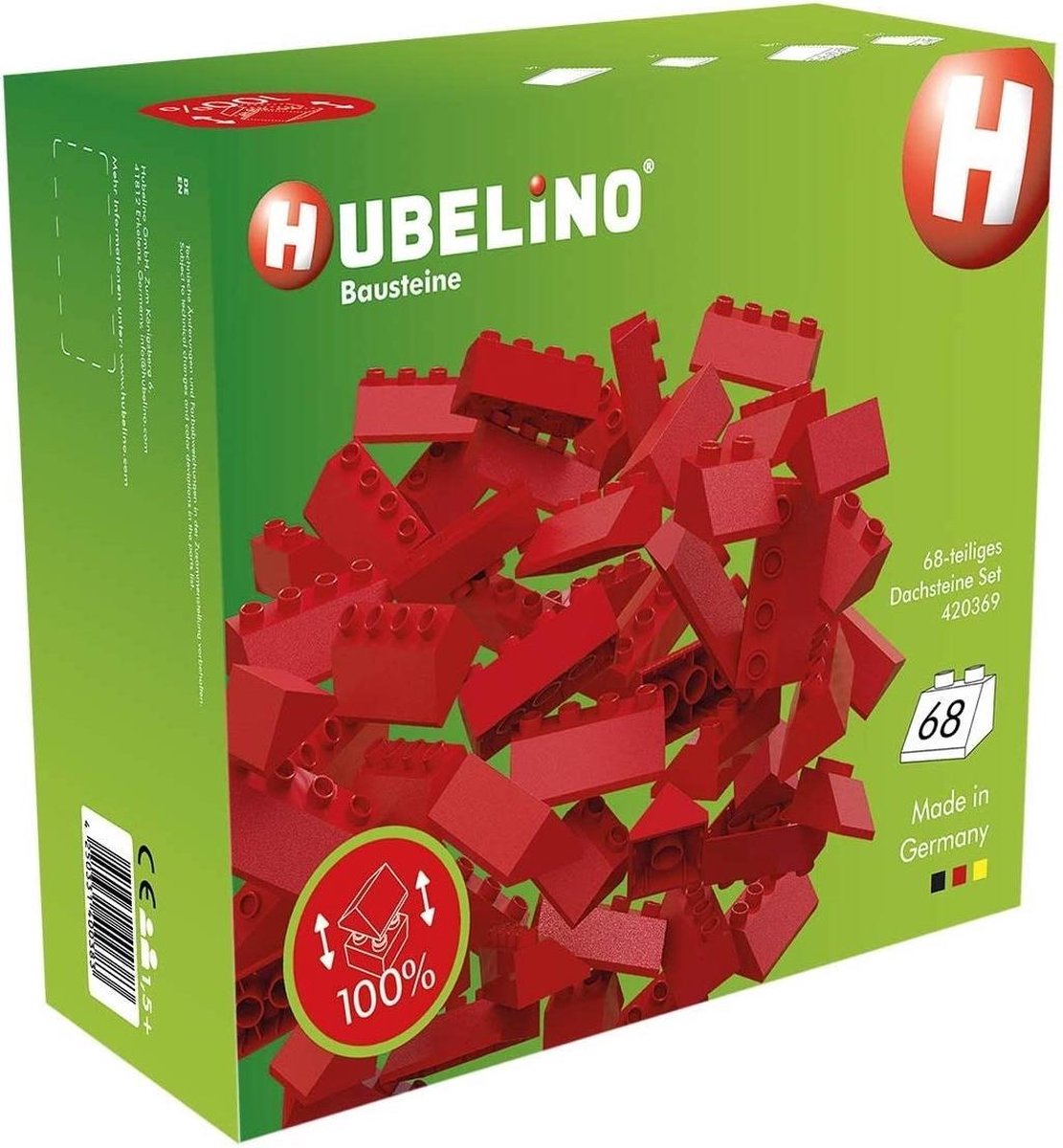 Hubelino -Dachfliesen -Set -Bausteine, 68dlg.