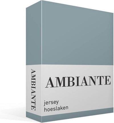 Ambiante Jersey-Spannbettlaken – extra breit – blau