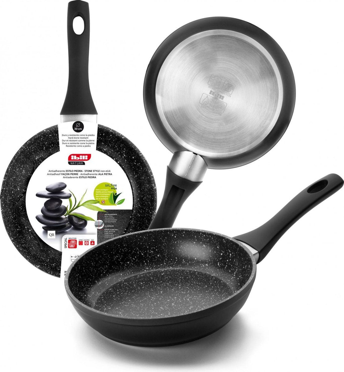 Ibili Natura Bratpfanne – Durchmesser oben 14 cm