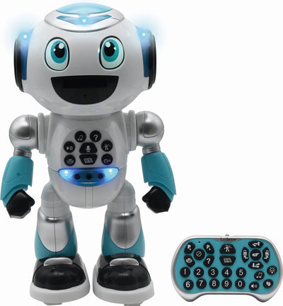 Lexibook Powerman® fortgeschrittener Sprachroboter mit Quiz, Musik, Spielen, Zielschießen, Geschichten inkl. Fernbedienung (Französisch)