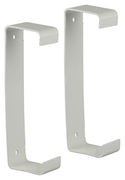 Renson 1006420 – Set mit 2 PVC-Montagehalterungen 7023 weiß 204 x 60 mm | 5 Stück