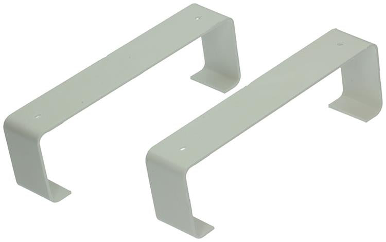 Renson 1006420 – Set mit 2 PVC-Montagehalterungen 7023 weiß 204 x 60 mm | 5 Stück