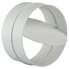 Renson 1006398 - PVC-Verbindungsstück + Rückschlagventil 7007 weiß ø 100 | 2 Stk
