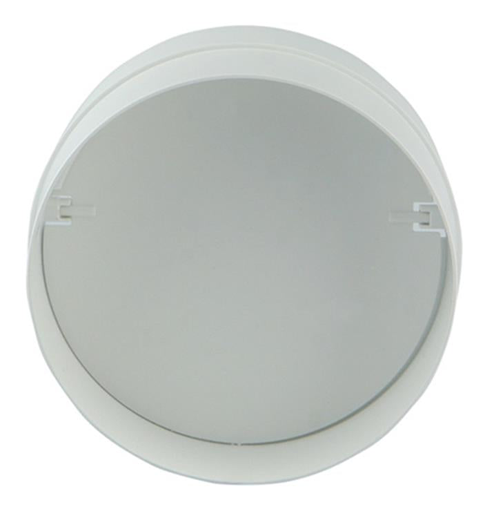 Renson 1006398 - PVC-Verbindungsstück + Rückschlagventil 7007 weiß ø 100 | 2 Stk