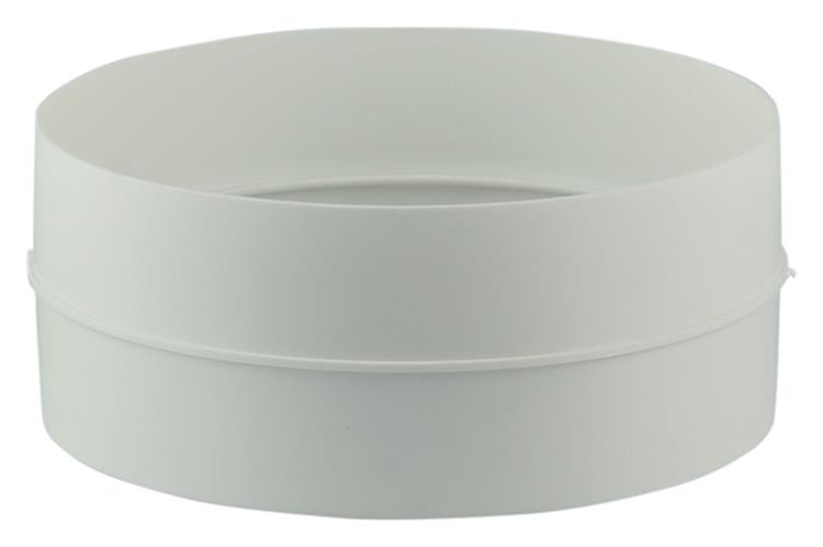 Renson 1006398 - PVC-Verbindungsstück + Rückschlagventil 7007 weiß ø 100 | 2 Stk