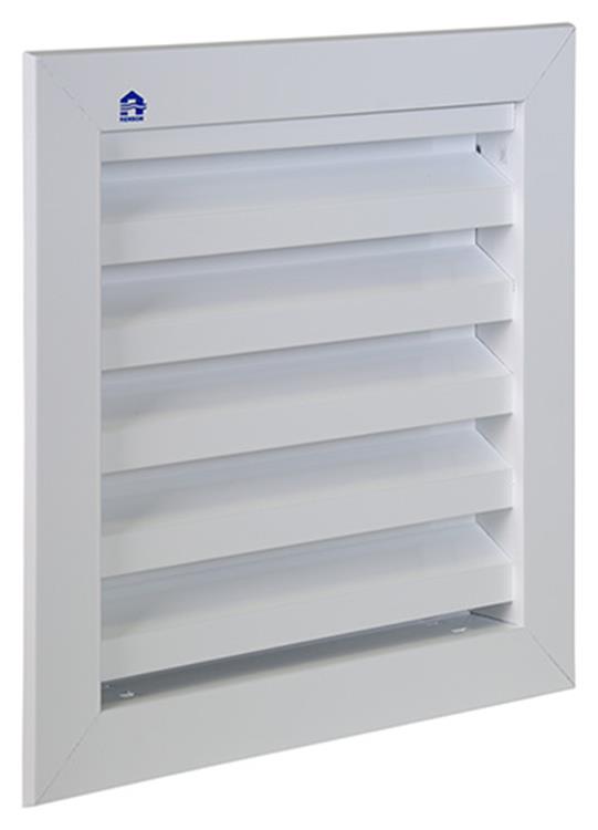 Renson 1006610 - Einbau-Wandgitter 411 RAL 9010 200x200mm | 2 Stk