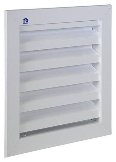 Renson 1006610 - Einbau-Wandgitter 411 RAL 9010 200x200mm | 2 Stk