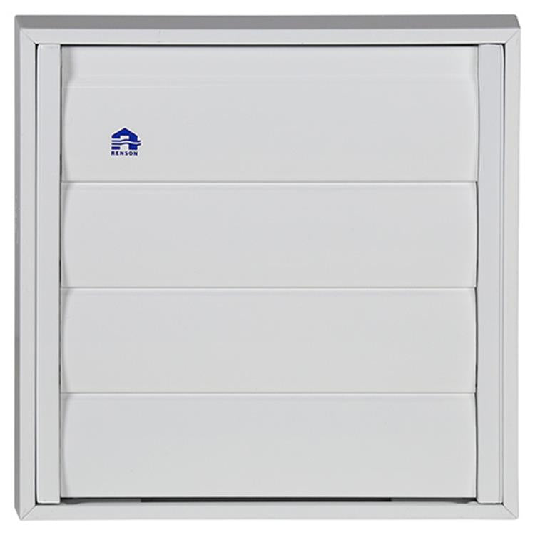 Renson 1013878 - Lamellengitter Aluminium weiß 433 173x173mm | 2 Stk