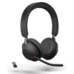 Jabra Evolve2 65, MS-Stereo-On-Ear-Headset (schwarz, Microsoft Teams, Bluetooth)