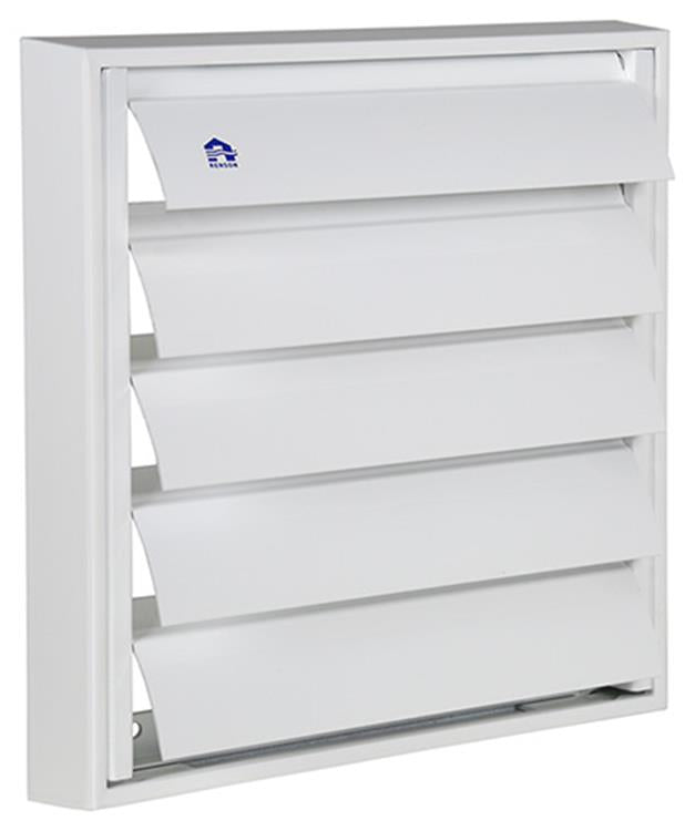 Renson 1013879 - Lamellengitter Aluminium weiß 433 210x210mm | 2 Stk