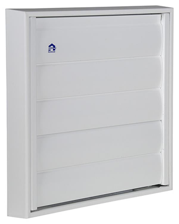 Renson 1013879 - Lamellengitter Aluminium weiß 433 210x210mm | 2 Stk
