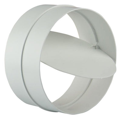 Renson 1008568 – PVC-Verbindungsstück + Rückschlagventil 7007 weiß Durchm. 125mm | 2 Stk