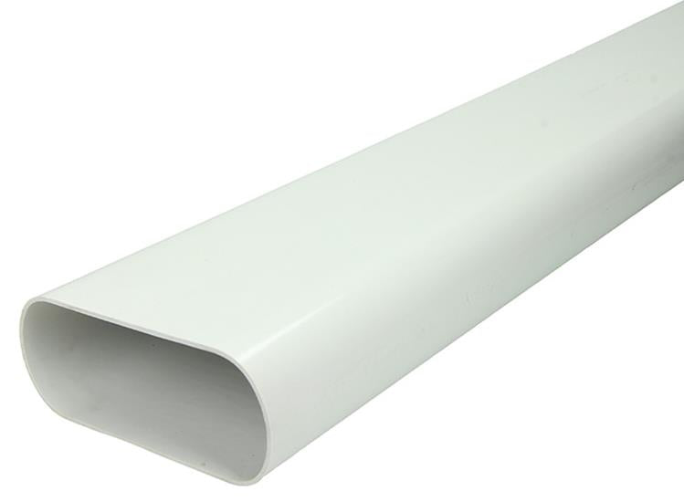 Renson 1053835 – fester flacher ovaler Kanal 55 x 135 mm, 3 m | 2 Stk
