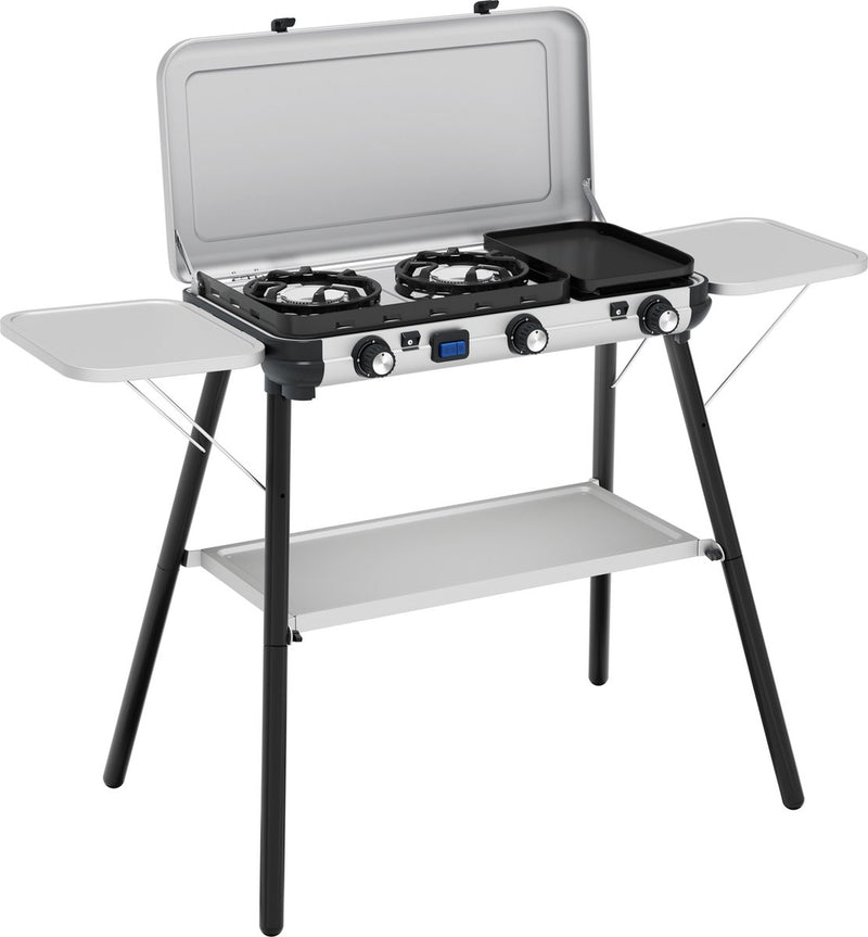 Campingaz Campingküche 2 Multicooker plus Campingkocher – 3 leistungsstarke Brenner – Kochen und Grillen in einem Gerät