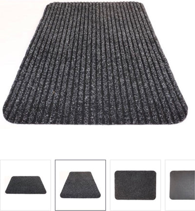 Markenlose schwarze Fußmatte Sans Marque – Gehmatte – Reinigungsmatte – 40 x 60 – Multi Eco