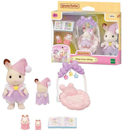 Sylvanische Familien 5806 Sleepy Dream Set Bruder Schwester