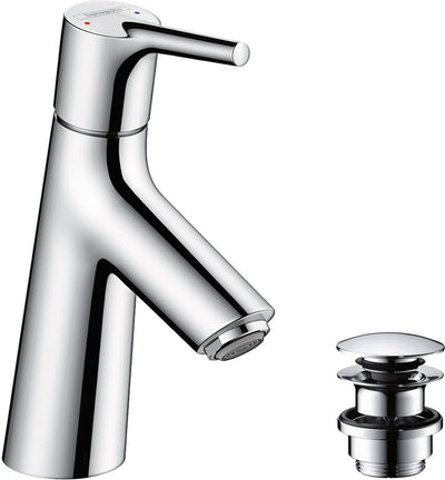 Hansgrohe Talis S – Waschtisch-Mischbatterie – Einhebelbedienung – mit Ablassschraube – Größe 80 mm – Chrom