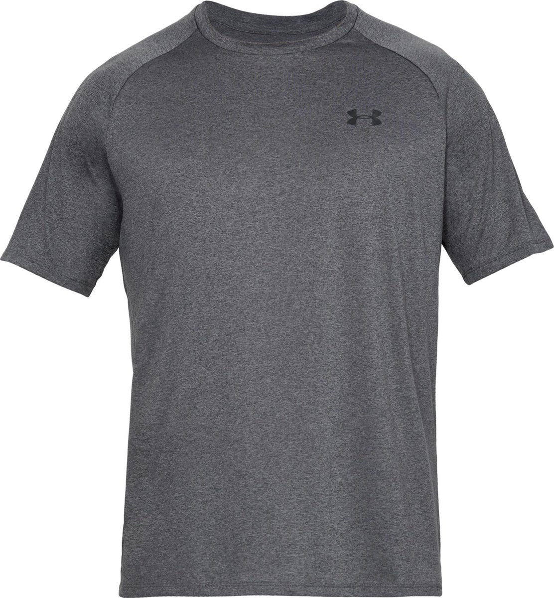Under Armour UA Tech 2.0 SS Tee-Gry Herren-Sportshirt – Carbon Heather – Schwarz