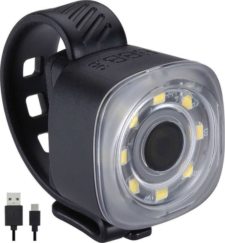 Bbb Cycling Spirit Mini Lampe Fahrradscheinwerfer – Fahrradbeleuchtung USB wiederaufladbar – Fahrrad-Frontlicht – 30 Lumen – wasserdicht – lange Akkulaufzeit – BLS-225