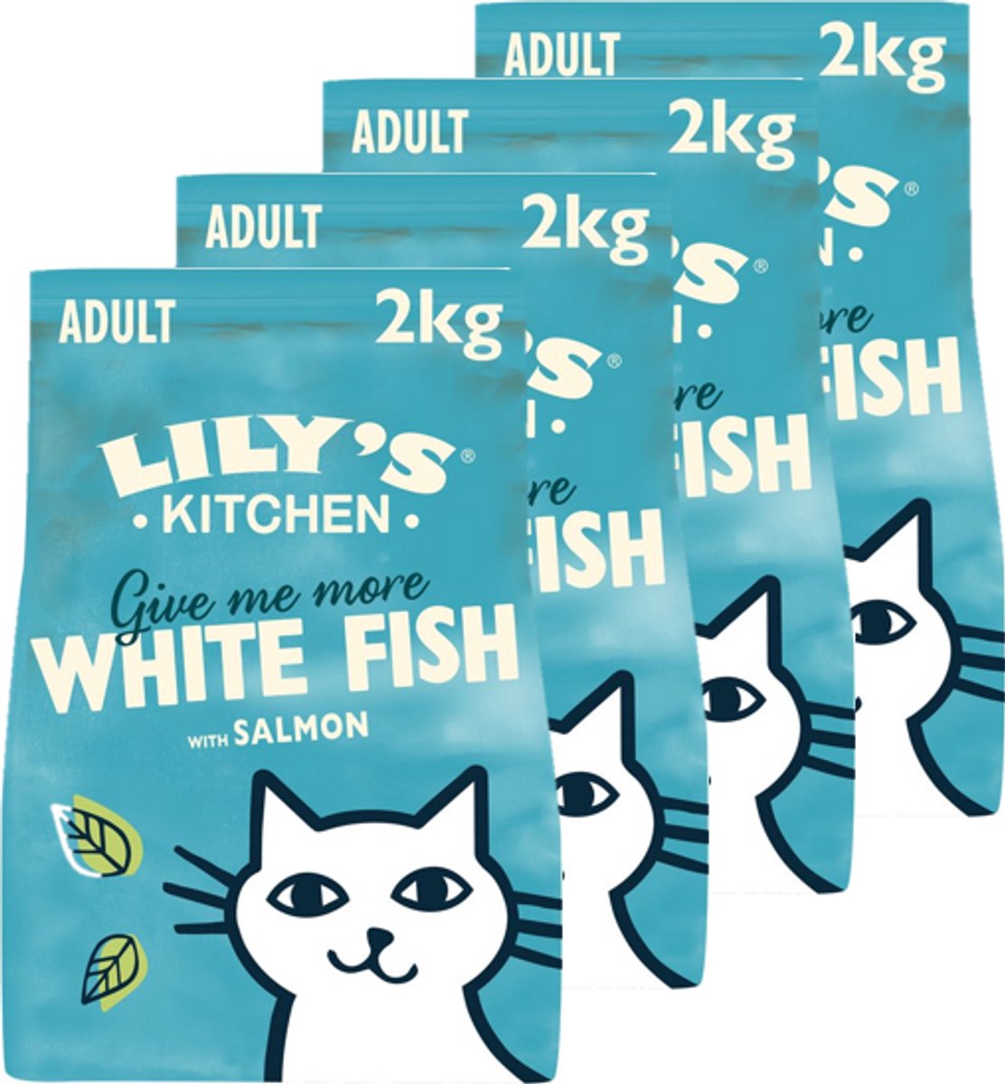 Lily's Kitchen - Katzenfutter - Trockenfutter - Felchen mit Lachs - 4 x 2 kg