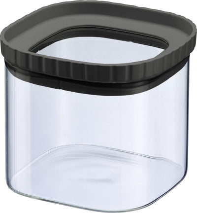 Westmark Glasdose mit Silikondeckel – praktische Vorratsdose mit Deckel, ideal zum Aufbewahren von Nudeln, Gewürzen, Tee, Süßigkeiten und vielem mehr, quadratisch, stapelbar – 655 ml