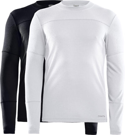 Craft – Core 2-Pack Baselayer – Thermoshirt – Schwarz und Weiß – Herren – M