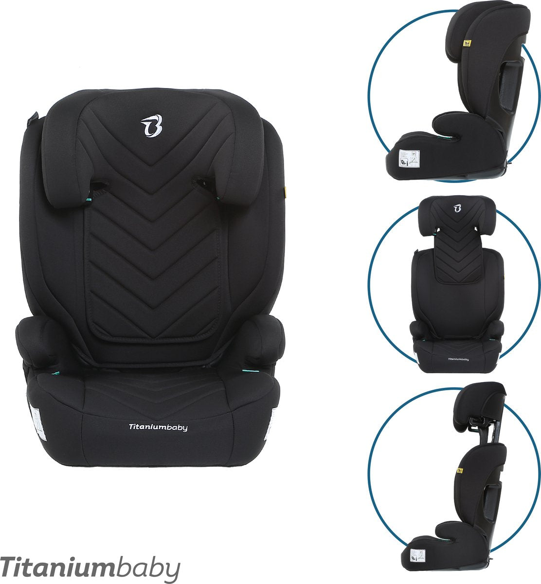 Titanium Baby Titanium Babyschale Vidar i-Size (R129) – Schwarz