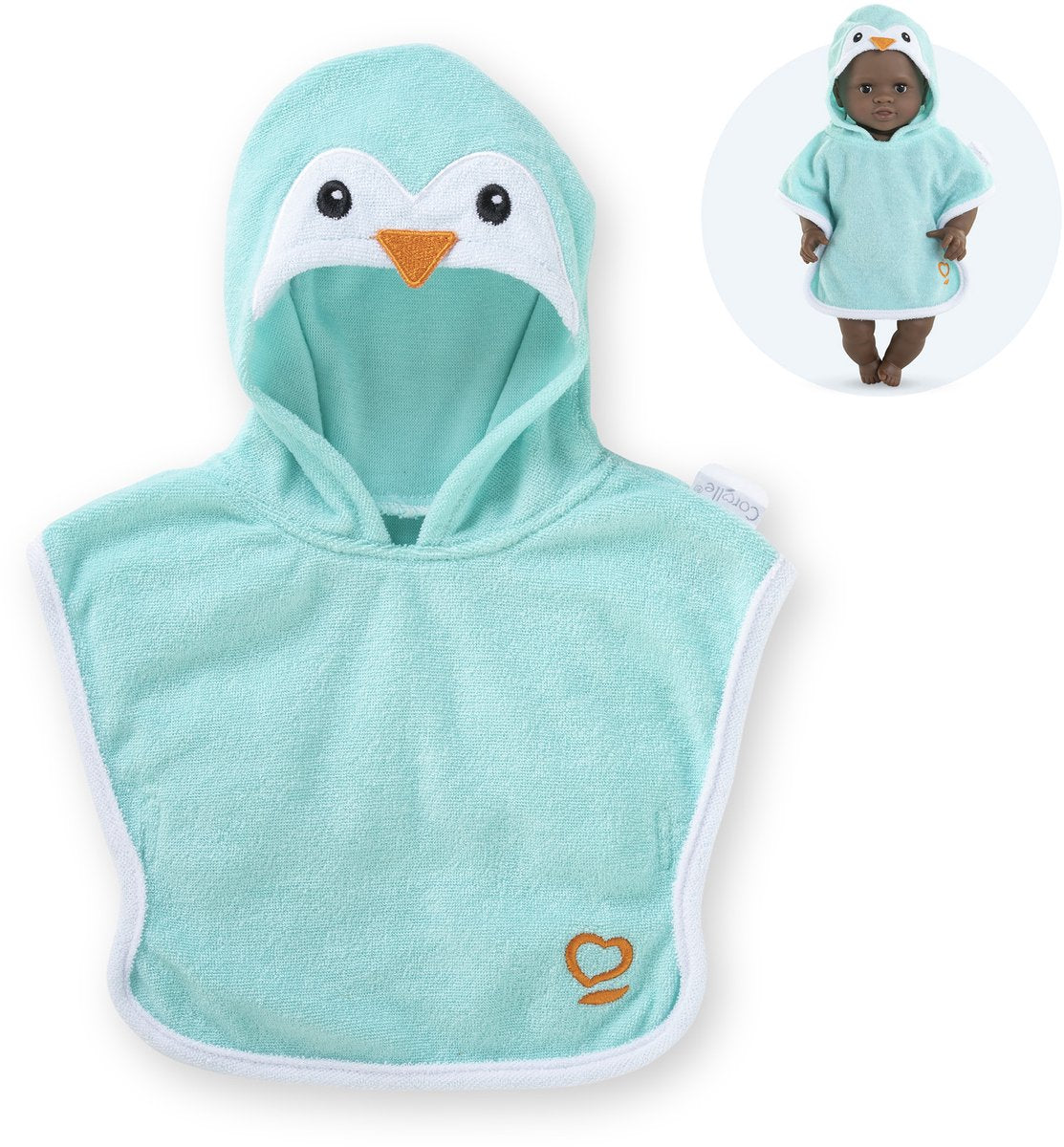Corolle Badcape für Baby Pop - Pinguin, 30 cm