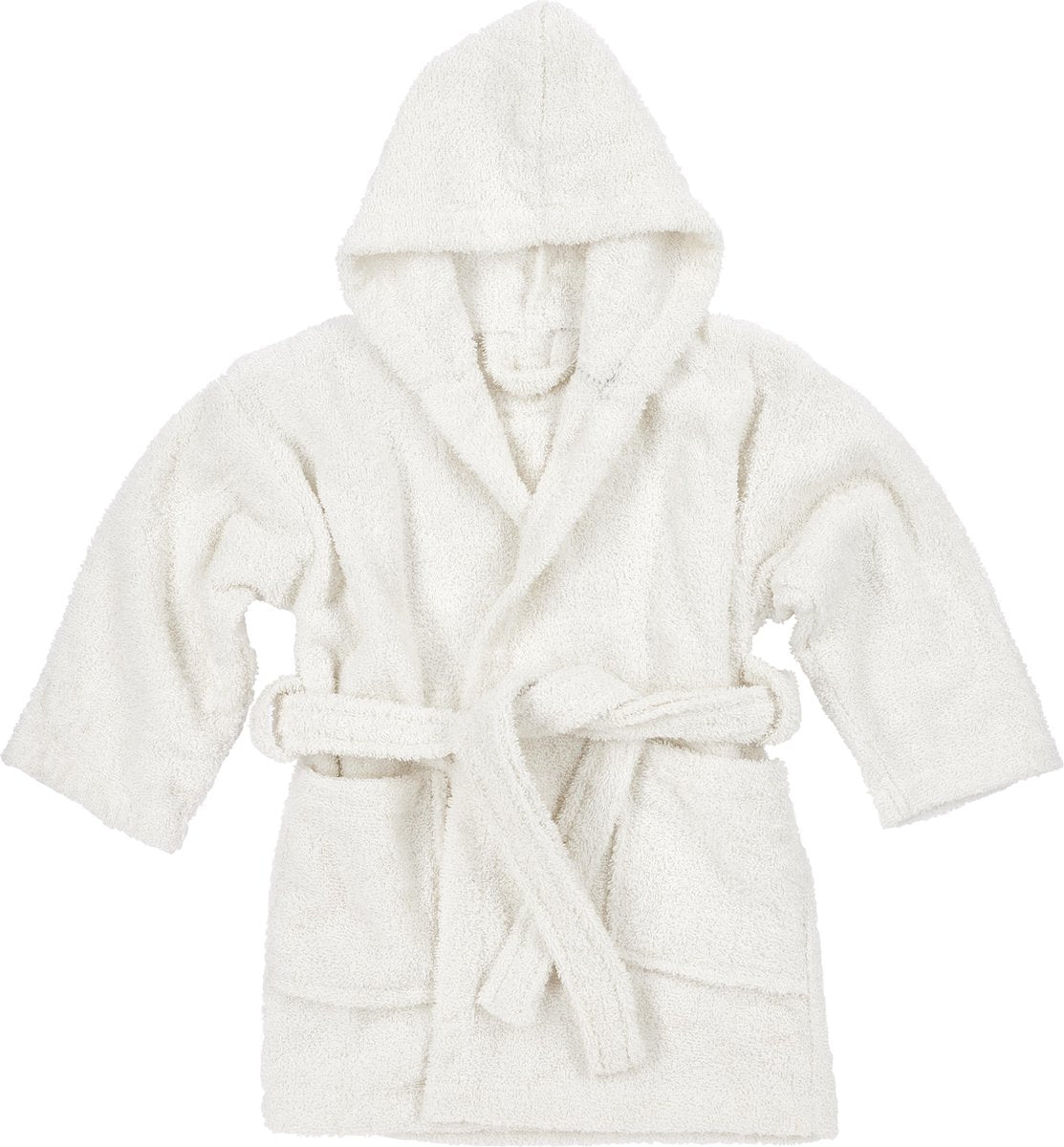 Meyco Baby-Uni-Bademantel – Frottee – gebrochenes Weiß – 98 104