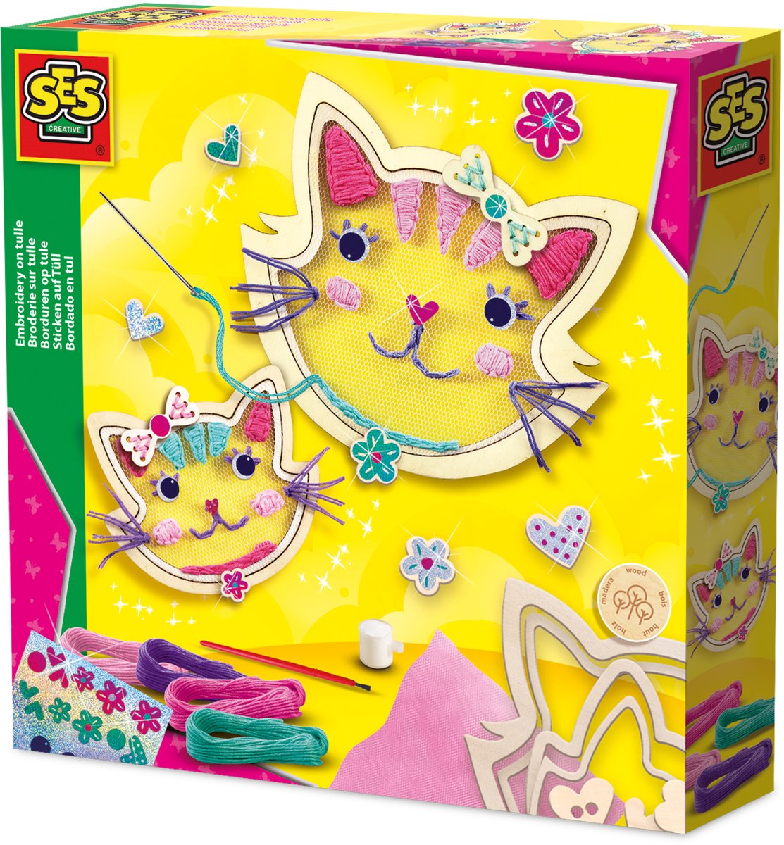 SES -Stickerei auf Tüll