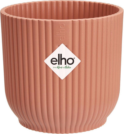Elho Vibes Fold Round Mini 9 – Blumentopf für den Innenbereich – 100 % recycelter Kunststoff – ø 9,3 x H 8,8 cm – zartes Rosa