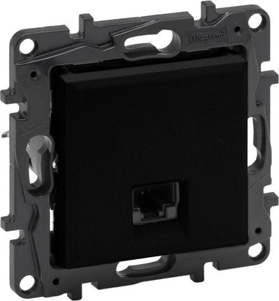 Markenloser Sans Marque RJ45-Computersockel Legrand Niloe Step schwarz