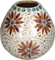 HD Collection Vase Capiz Multi 21x21x20cm