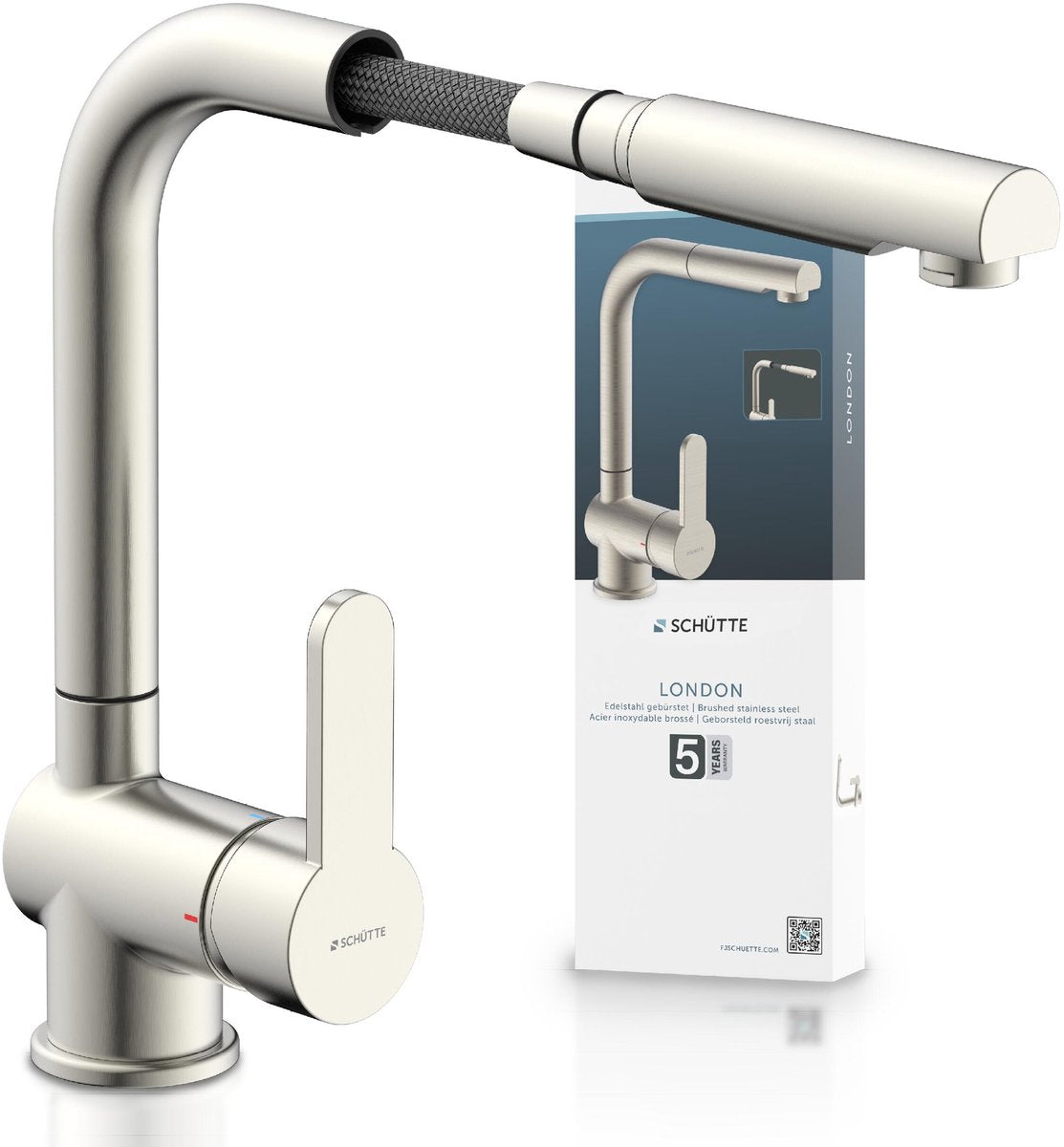 Schütte Schütte Eenknops Mixer London Edelstahl