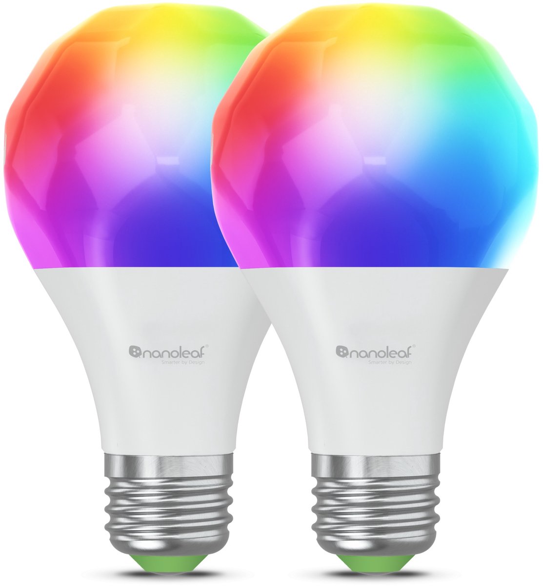 Nanoleaf Matter A19 intelligente Glühbirne – intelligente Beleuchtung – E27 – RGB – 2 Stück – Apple Home Google Home Amazon Alexa